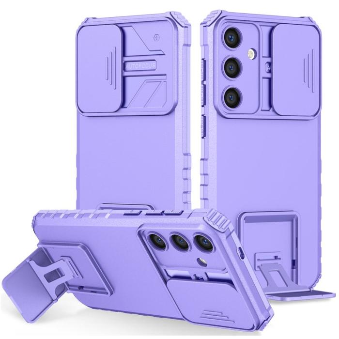 OEM - Mobilskal för Samsung Galaxy S26 Kamera Slider PC + TPU - Lila