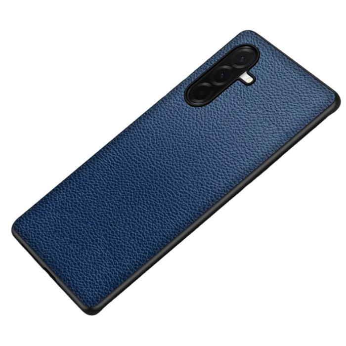 OEM - Mobilskal för Samsung Galaxy S26 Plus Konstläder PC + TPU - Blå