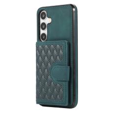 OEM - Mobilskal f&ouml;r Samsung Galaxy S26 TPU + Konstl&auml;der Kickstand - Gr&ouml;n