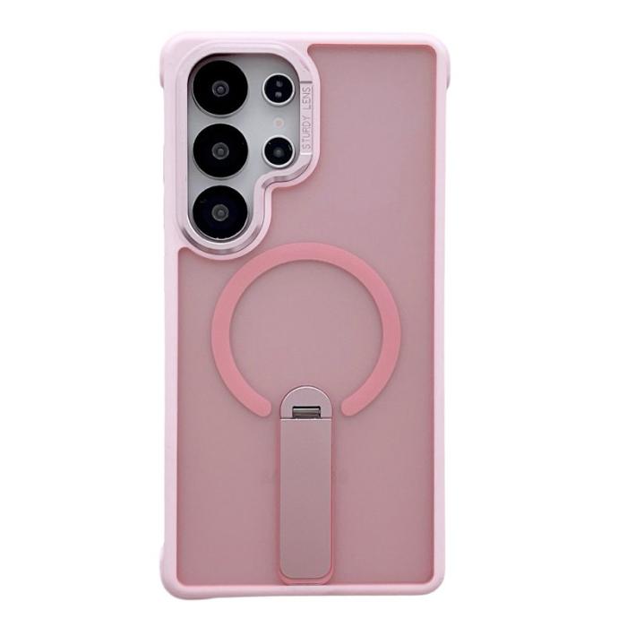 OEM - Mobilskal för Samsung Galaxy S26 Ultra Magnetiskt PC + TPU med Kickstand - Rosa