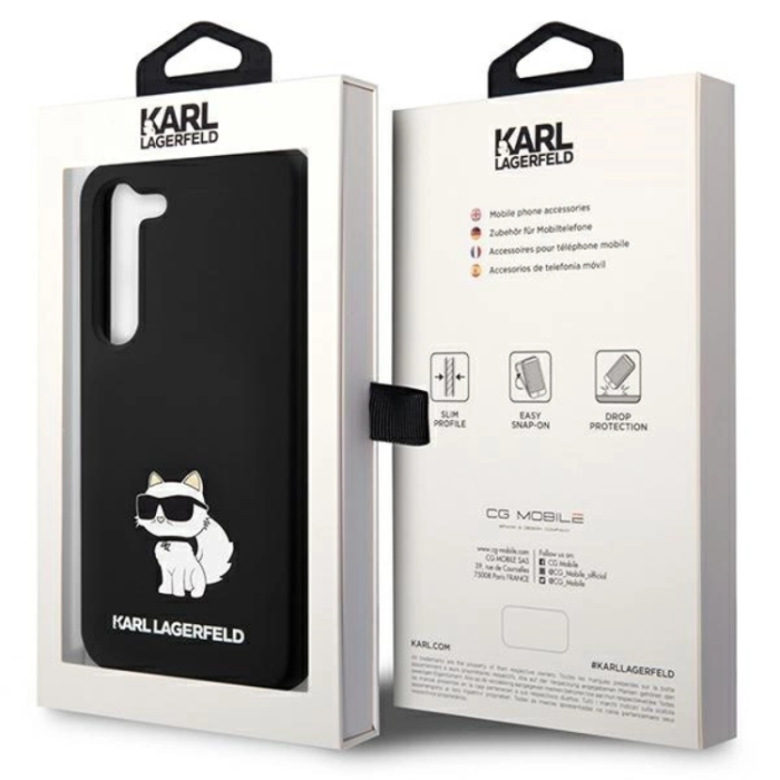 KARL LAGERFELD - Karl Lagerfeld Mobilskal till Galaxy S24 Plus Silikon Choupette - Svart