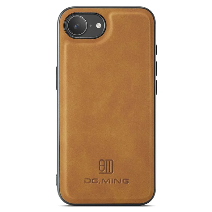DG.MING - DG.MING iPhone 16e Mobilskal Hybrid Läder - Brun