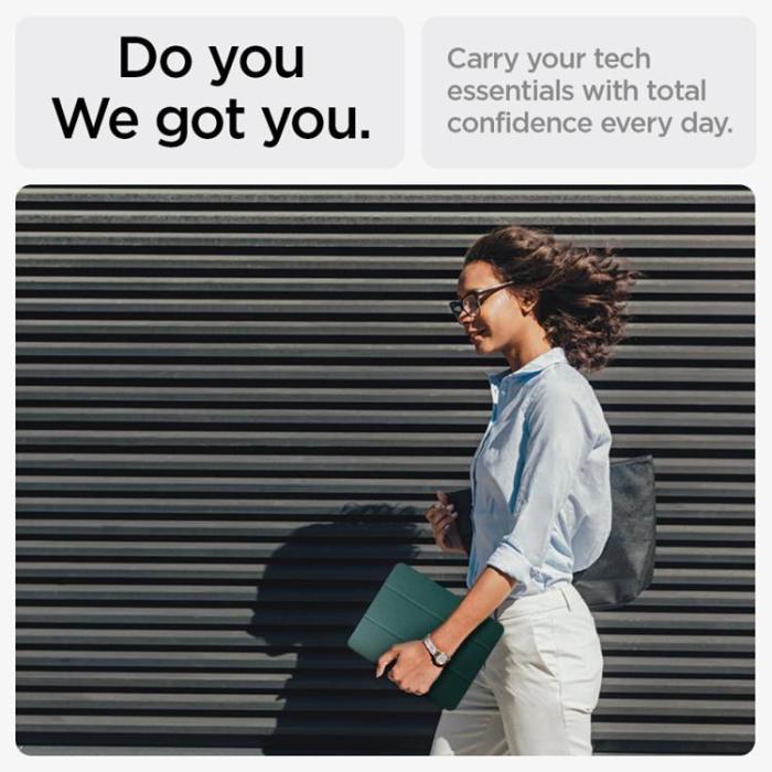 UTGATT - Spigen iPad Air 13 (2024) Fodral Urban Fit - Midnattsgrön