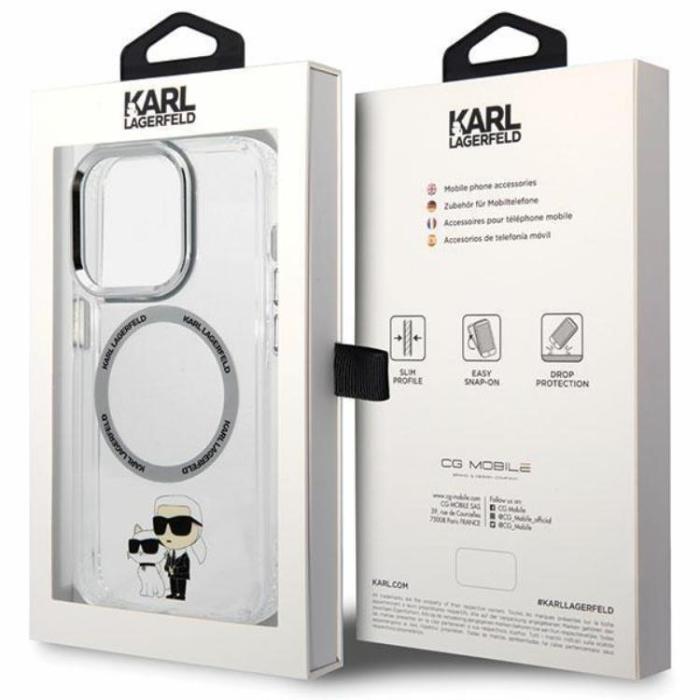 KARL LAGERFELD - Karl Lagerfeld iPhone 14 Pro Mobilskal Magsafe Iconic Karl