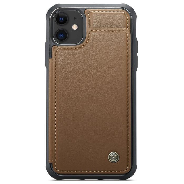 Caseme - CASEME C22 iPhone 11 Fodral KonstLäder RFID-Skydd - Brun