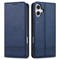 AZNS - AZNS iPhone 16 Plus Pl&aring;nboksfodral Konstl&auml;der - Bl&aring;
