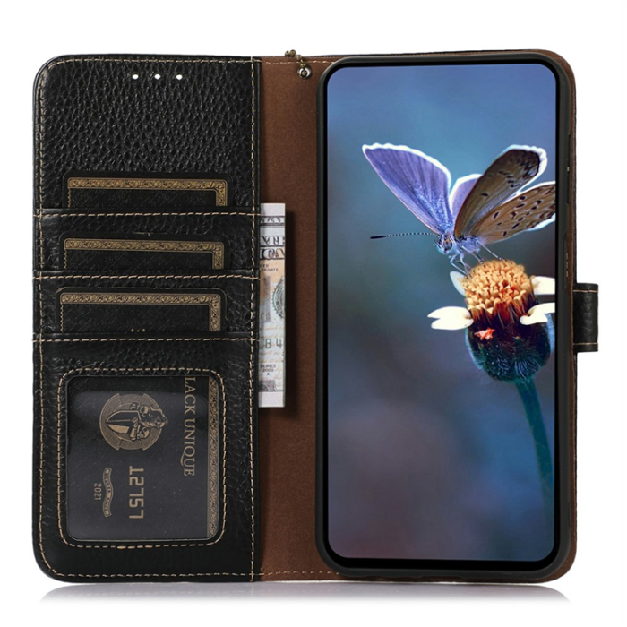 A-One Brand - OnePlus 15 5G Plånboksfodral Äkta Läder RFID Blocking