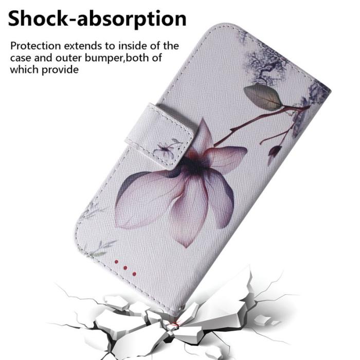 OEM - Samsung Galaxy S26 / S26 Pro Plånboksfodral Mönstertryck Konstläder Rosa Blomma