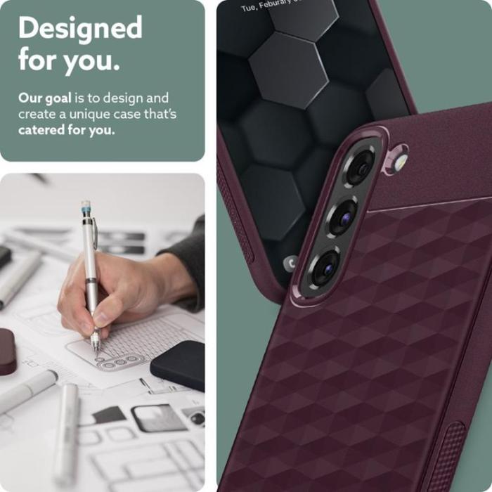 UTGATT1 - Caseology Parallax Skal Galaxy S22 - Burgundy