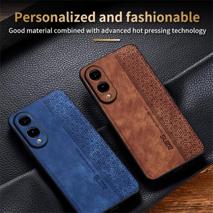 AZNS - AZNS Samsung Galaxy S25 Edge Fodral KonstLäder - Lila