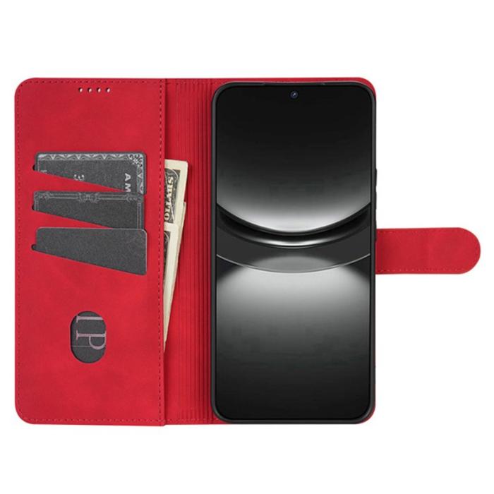 AZNS - AZNS Samsung Galaxy S25 Edge Plånboksfodral Konstläder - Röd