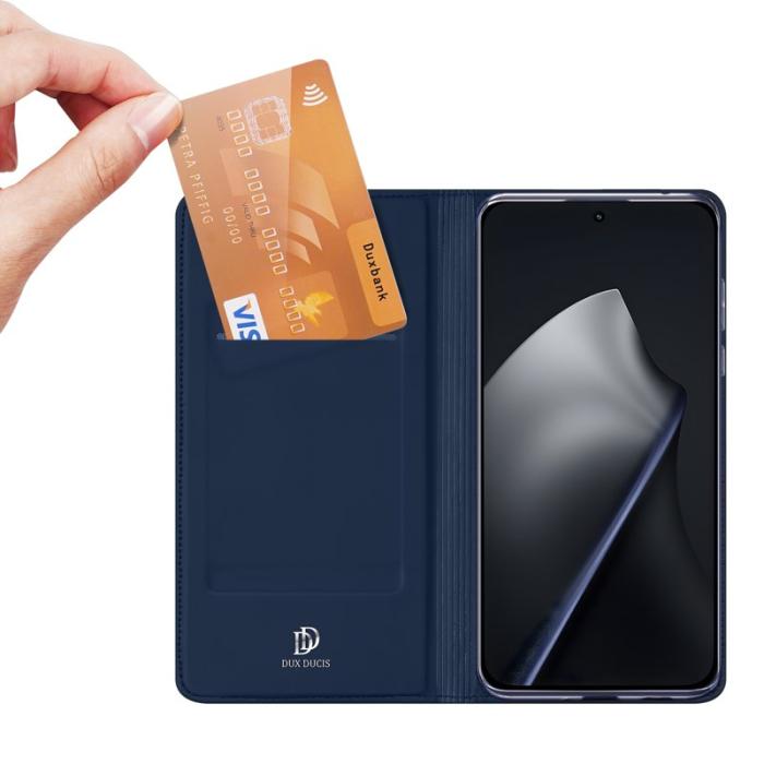 Dux Ducis - DUX DUCIS Xiaomi 15T Fodral Skin Pro Series KonstLäder - Blå