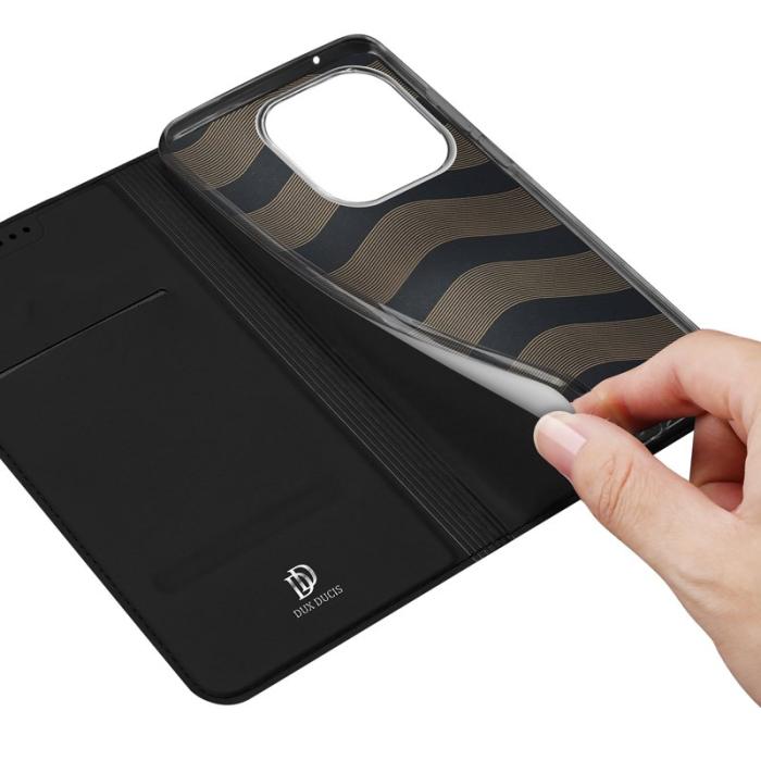 Dux Ducis - DUX DUCIS Xiaomi 15T Fodral Skin Pro Series KonstLäder - Svart