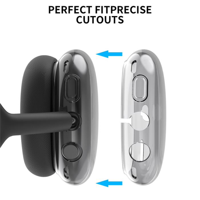 AHASTYLE - AHASTYLE AirPods Max Hörlursskal TPU PT-LC07 - Svart