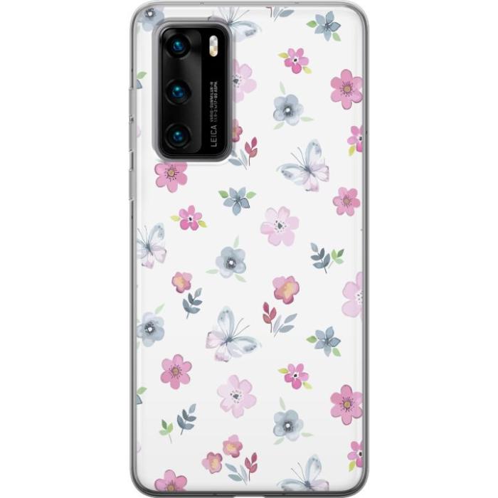 iSecrets - Mobilskal till Huawei P40 med Blommor och fjärillar