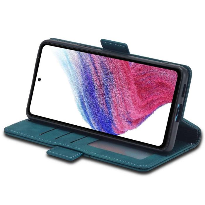 FORWENW - FORWENW F3-Series Konstläder Plånboksfodral för Samsung Galaxy A32 5G - Cyan
