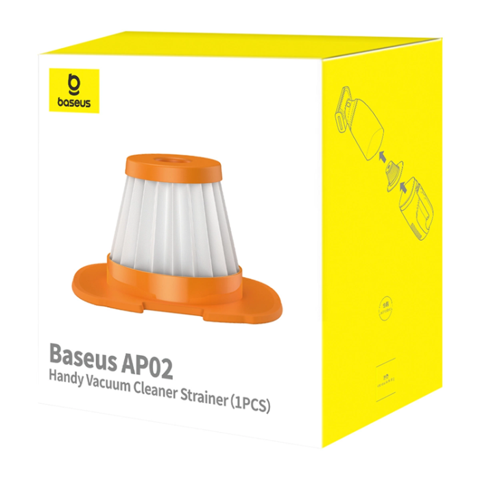 BASEUS - Baseus Filter AP02 Dammsugare med En Effekt På 6000 Pa - Orange