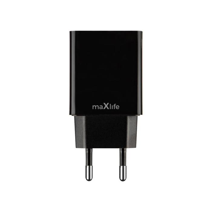 Maxlife - Maxlife Väggladdare 1xUSB-A 2.1A MXTC-11 - Svart