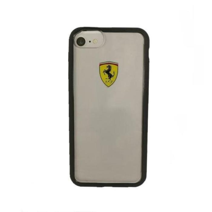 Ferrari - Ferrari Hardcase Mobilskal iPhone 7 / 8 / SE 2020 - Transparent / Svart
