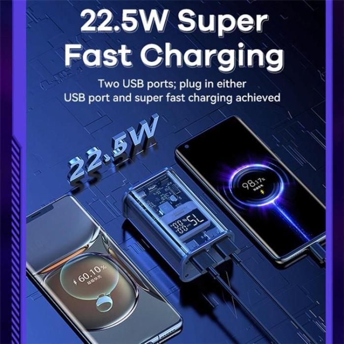 Remax - REMAX RPP-570 10000mAh Power Bank PD 20W Snabbladdning - Grå