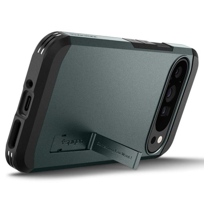 Spigen - Spigen Google Pixel 9 Pro XL Mobilskal Tough Armor - Abyss Grön
