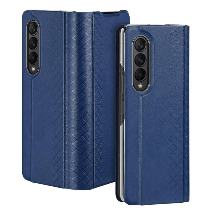 UTGATT1 - Dux Ducis Galaxy Z Fold 4 Plånboksfodral Bril Flip - Blå