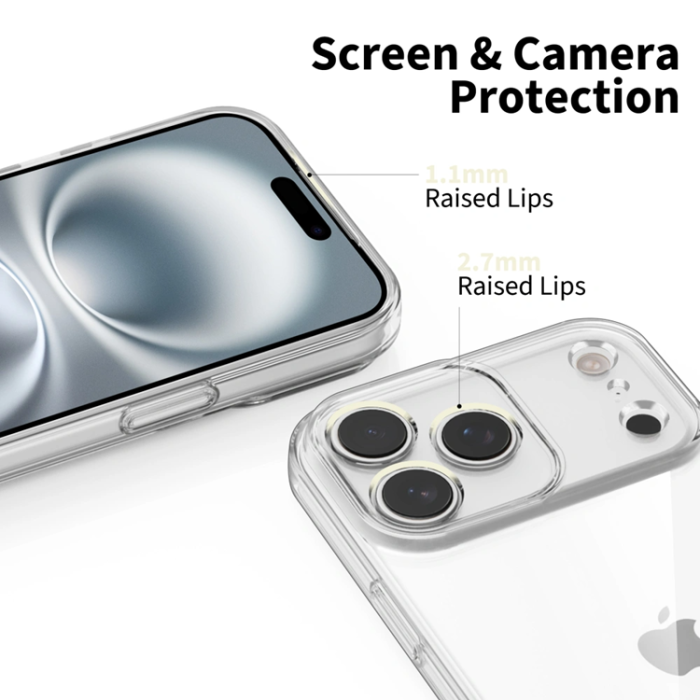 Tech-Protect - Tech-Protect iPhone 17 Pro Mobilskal Flexair - Clear