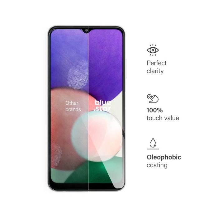 Blue Star - Blue Star Samsung Galaxy A23 Skärmskydd av Härdat Glas