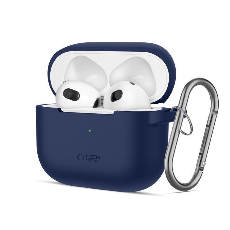 Tech-Protect Apple Airpods 3 Skal Silikon Hook - Marinblå | 2353 | AlltMobil