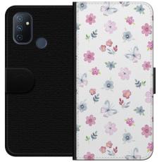 iSecrets - Plånboksfodral till OnePlus Nord N100 med Blommor och fjärillar