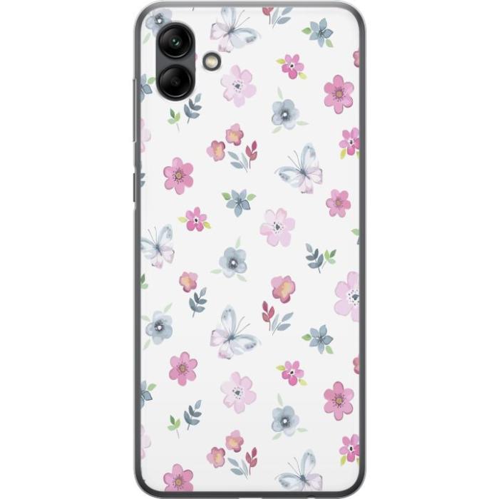 iSecrets - Mobilskal till Samsung Galaxy A05 med Blommor och fjärillar