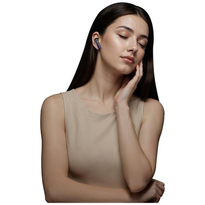 USAMS - USAMS TWS In-Ear Hörlurar Bluetooth ANC ENC Echo E02 - Svart