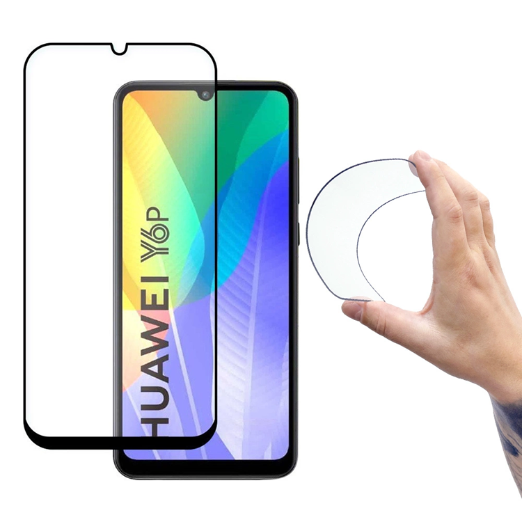 Wozinsky Huawei Y6p Skärmskydd härdat glas - Svart | 5468 | AlltMobil