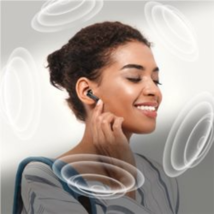 Awei - Awei In-Ear Trådlös hörlurar Med Laddningstation - Svart