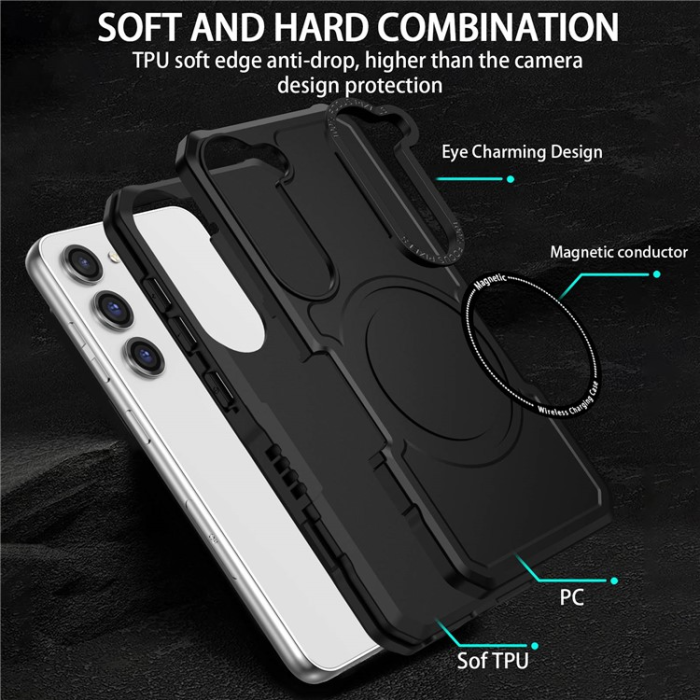 A-One Brand - Galaxy S23 Plus Skal Magsafe Anti Drop - Svart