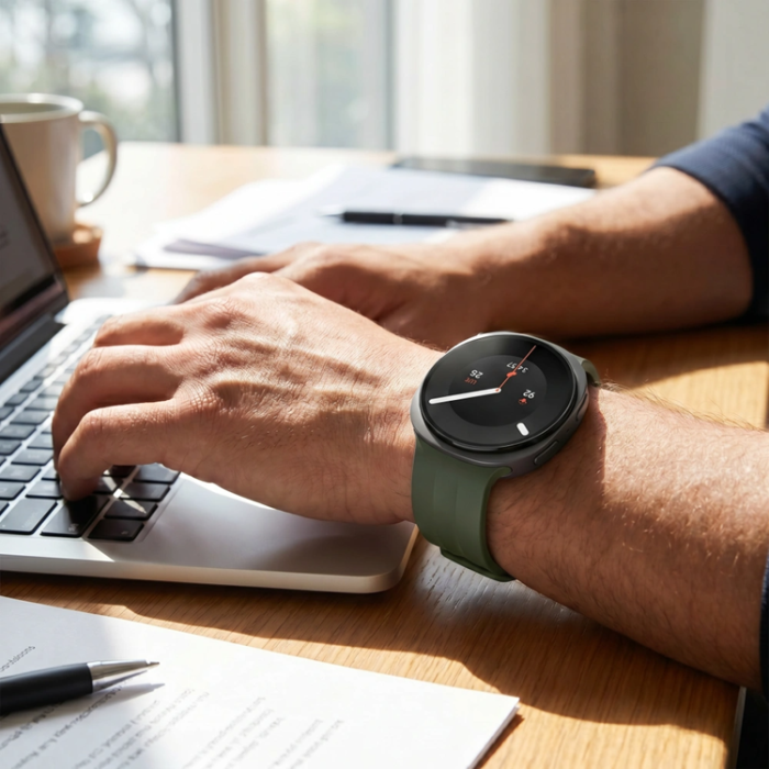 Tech-Protect - Tech-Protect Armband För Galaxy Watch 8/9/Classic Silikon Evo - Militray Grön