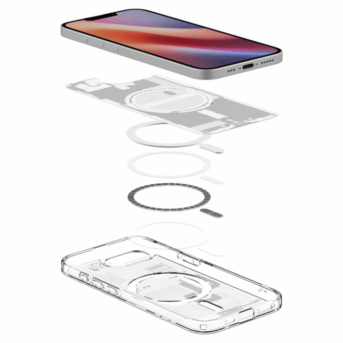 Spigen - Spigen iPhone 16e Mobilskal Magsafe Ultra Hybrid - Zero One Vit