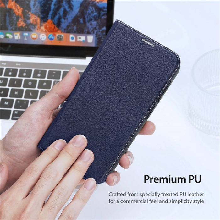 Dux Ducis - Dux Ducis Galaxy S23 Plus Plånboksfodral Skin X2 Magnetic - Blå