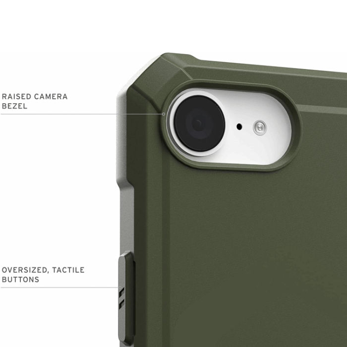 UAG - UAG iPhone 16e Mobilskal MagSafe Essential Armor - Olive Drab