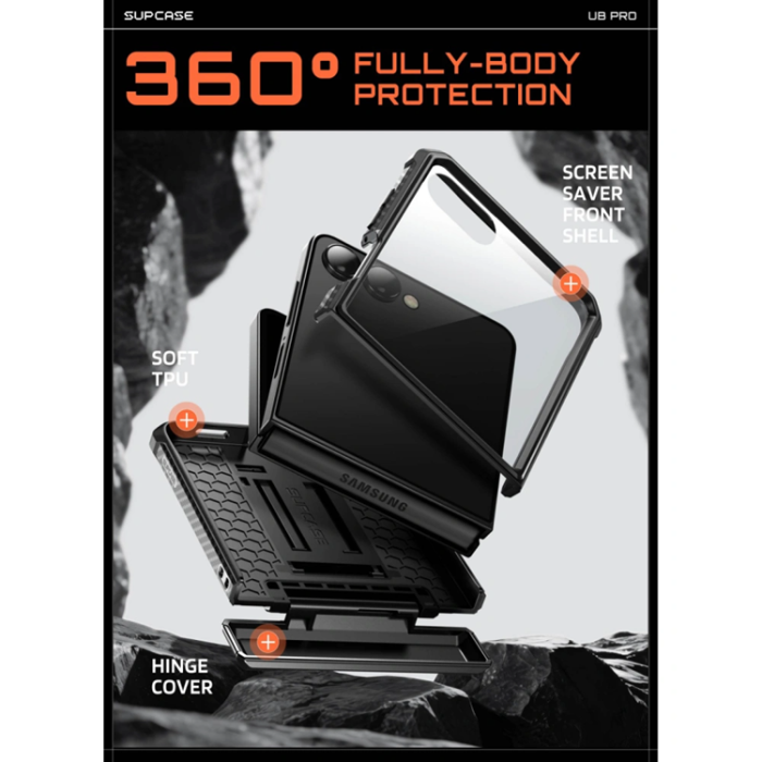 SupCase - SupCase Mobilskal För Galaxy Z Flip 8 Unicorn Beetle Pro - Svart