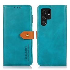 KHAZNEH - KHAZNEH Samsung Galaxy S26 Ultra Pl&aring;nboksfodral Konstl&auml;der Flip Cover - Bl&aring;