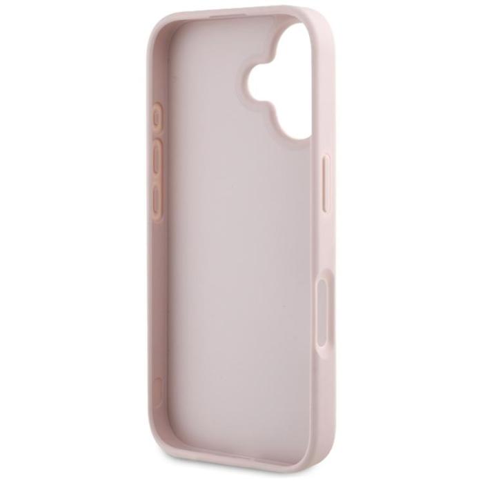 Guess - Guess iPhone 16 Mobilskal Hot Stamp 4G Triangle Logo - Rosa