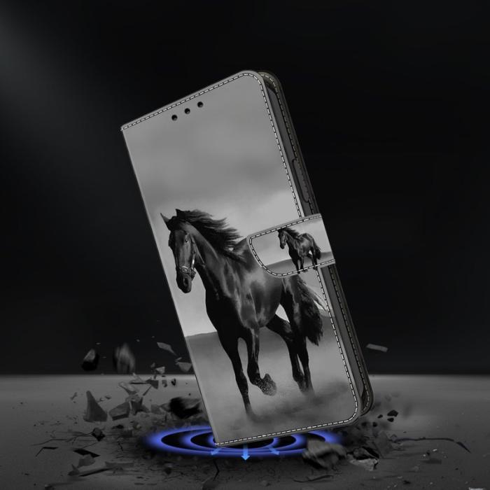 OEM - Samsung Galaxy S26/S26 Pro Plånboksfodral Magnetlås Konstläder - Svart Häst