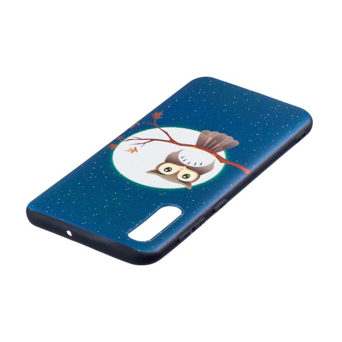 OEM - Flexicase Skal till Samsung Galaxy A50 - Uggla & Måne