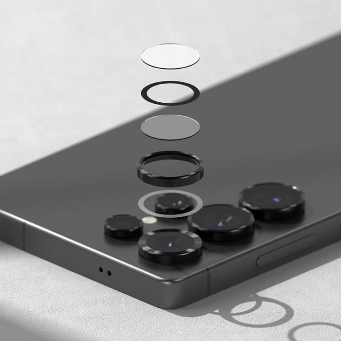 Ringke - [2-Pack] Ringke Galaxy S25 Ultra Härdat Glas Kameraskydd Ram