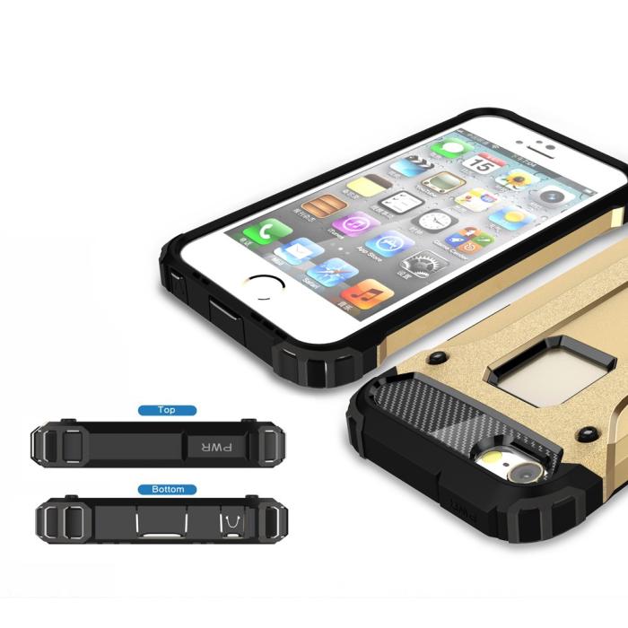 UTGATT5 - Hybrid Armor MobilSkal till iPhone 5/5S/SE - RoseGold