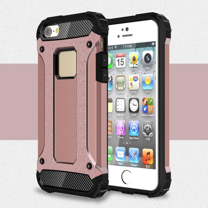 UTGATT5 - Hybrid Armor MobilSkal till iPhone 5/5S/SE - RoseGold