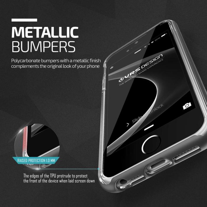 UTGATT5 - Verus Crystal Bumper Skal till Apple iPhone 5/5S/SE - Svart