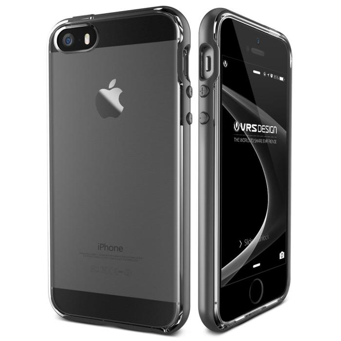 UTGATT5 - Verus Crystal Bumper Skal till Apple iPhone 5/5S/SE - Svart