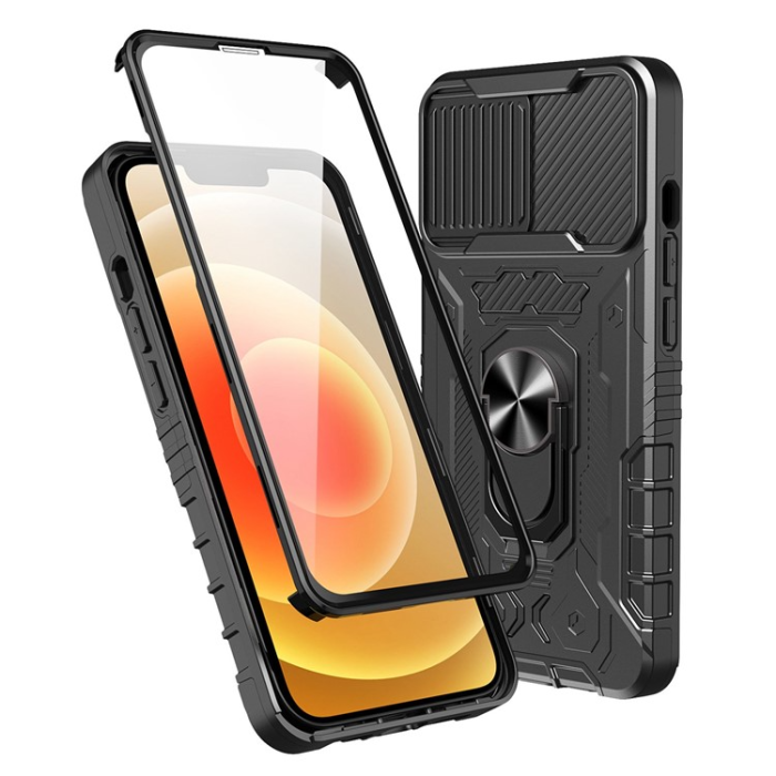 OEM - iPhone 14 Skal Ringhållare Kickstand - Svart